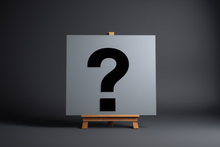 The artistic expression of doubt, the symbol of thinkingの素材