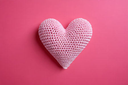 Pink knitted love, warm expression of loveの素材