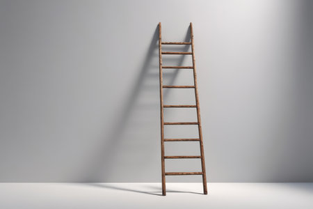 The ladder to success, climbing and breakingの素材