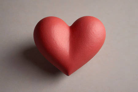 A red heart, a simple red heartの素材