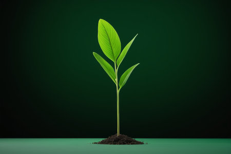 Ground-breaking hope, green vitalityの素材