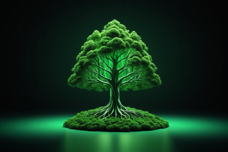 Green Tree of Life, Vibrant Green Hopeの素材