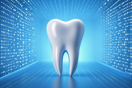 A sense of technology protects dental health and the future of digital dental careの素材