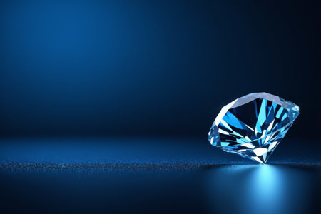Brilliant blue diamonds, crystal clear light of diamondsの素材