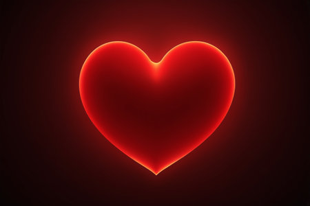 Red Heart Romantic Background Materialの素材