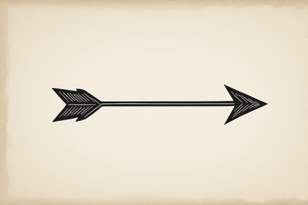 Vintage style black arrow patternの素材