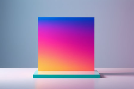 Colorful gradient squares modern minimalist backgroundの素材