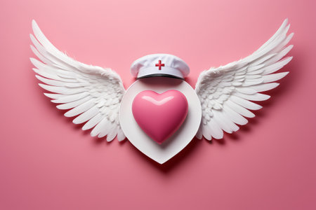 Love Wings and Nurse Hat Combo Imageの素材
