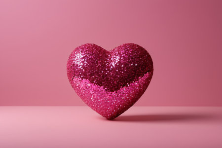 Still Life with Love on Pink Background Sequinsの素材
