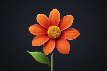 Close-up of orange flowersの素材