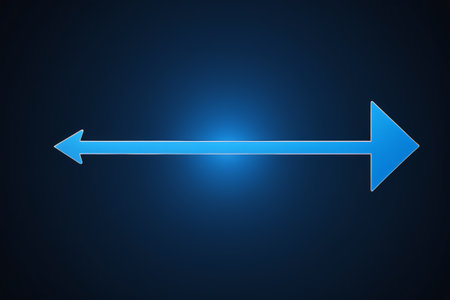 Blue double arrow design materialの素材