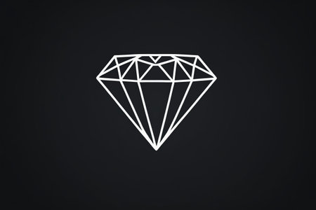 Simple line diamond patternの素材