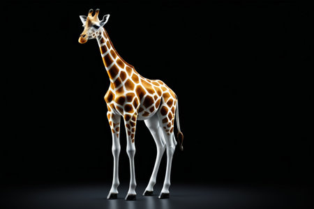 Standing Giraffe Animal Materialの素材