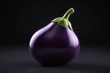 Macro close-up of purple eggplantの素材