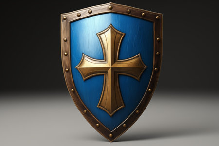 Medieval cross shield materialの素材