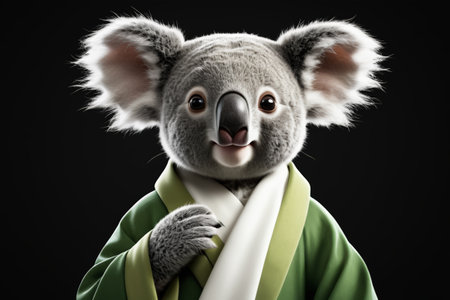 Material of koala image in kimonoの素材