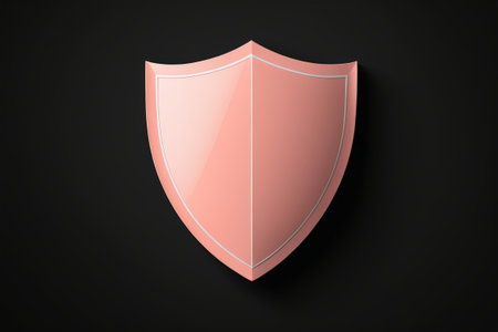Pink shield iconの素材