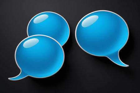 Blue Dialogue Bubble Materialの素材