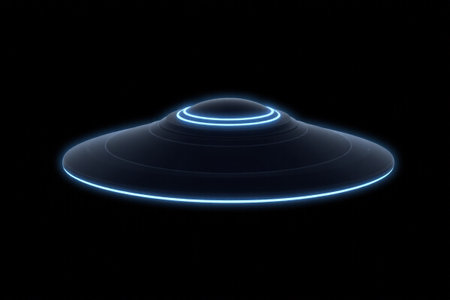 Science fiction style UFOsの素材