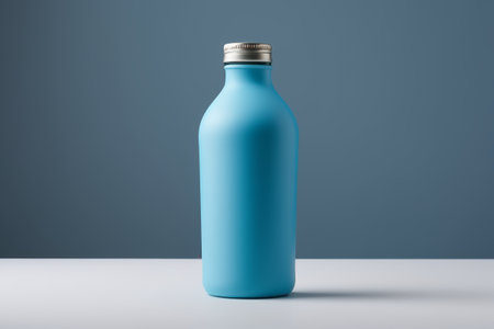 Close-up of the product in blue bottleの素材