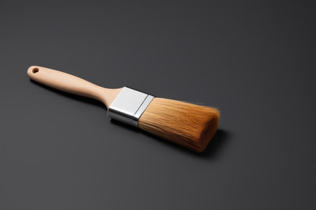Wood handle paint brush still lifeの素材