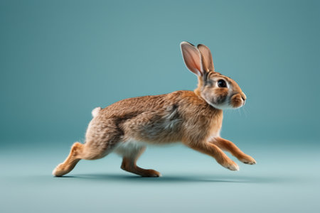 Jumping brown rabbitの素材