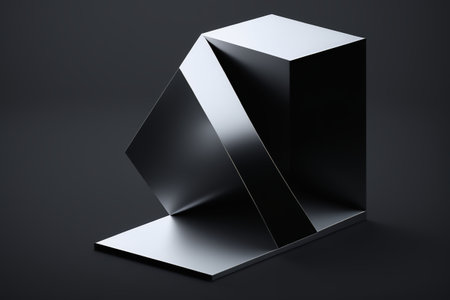 Abstract design materials for three-dimensional geometric shapesの素材