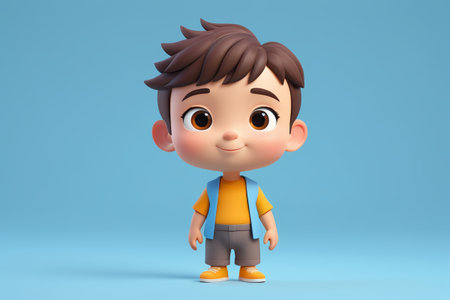 Cartoon boy image displayの素材