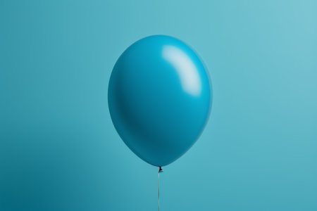 Close-up of a blue balloonの素材