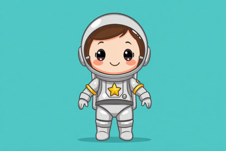 Cartoon image astronautの素材