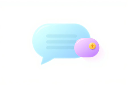 Colorful dialogue bubble icon materialの素材