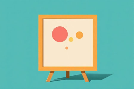 Abstract pattern design on easelの素材