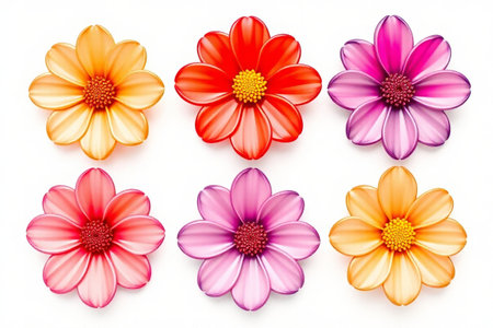 Colorful flower arrangement patternの素材