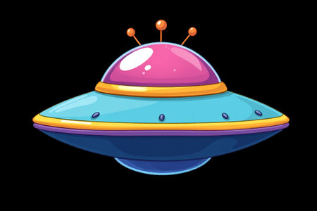 Cartoon-style spaceshipの素材