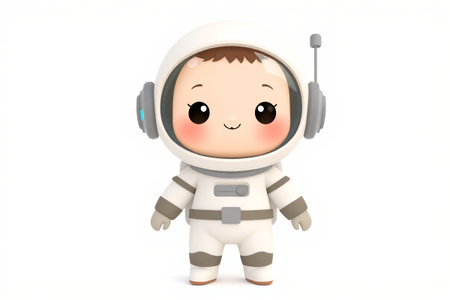 Cartoon astronaut image materialの素材