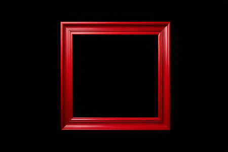 Black background red frame materialの素材