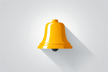 Yellow bell icon materialの素材