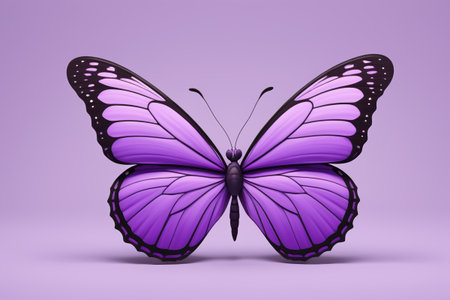 Purple Butterfly Close-up Materialの素材