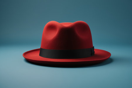 Red Fashion Hat Display Materialの素材