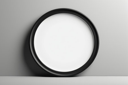 Modern round frame blank display materialの素材