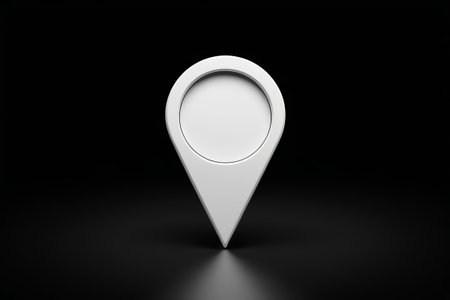 White positioning icon materialの素材