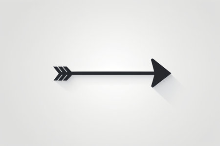 Black arrow icon with new logoの素材