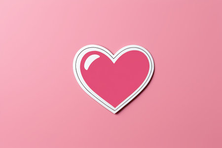 Heart pattern on pink backgroundの素材