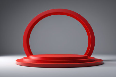 Red ring display standの素材