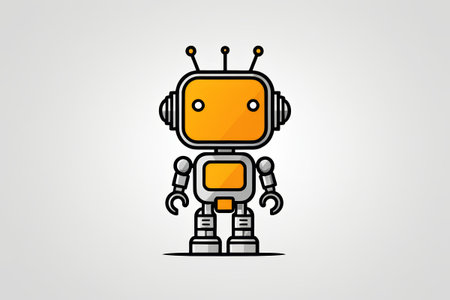 Cartoon robot imageの素材