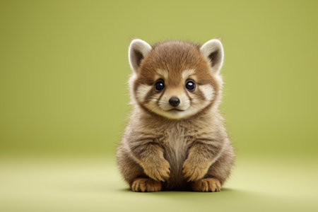 Close-up of a cute little mammalの素材