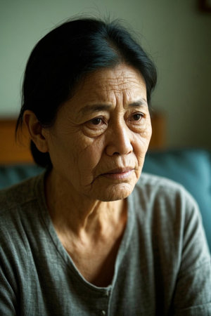 The light of wisdom accumulated over time, the mark of an old man's lifeの素材