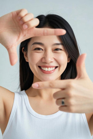 Women smile happyの素材