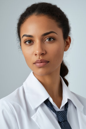 Confident and elegant female doctor, dedicated professional medical workerの素材