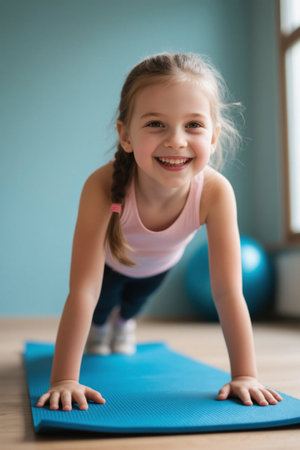 Plank on the Happy Girls Yoga Matの素材